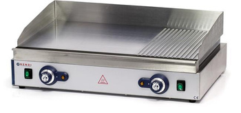 Grillplatte 2/3 glatt, 1/3 geriffelt