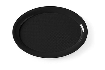 Fast Food Oval Tablett Schwarz