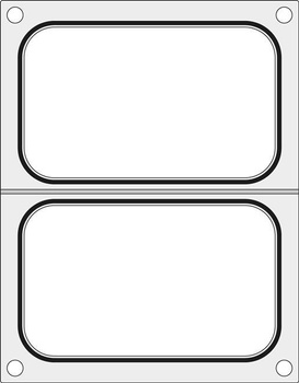 Matrix für Duni Versiegelungsmaschine DF10 für zwei 178x113 mm Schalen