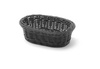 Koszyk owalny, czarny, 190x120 mm