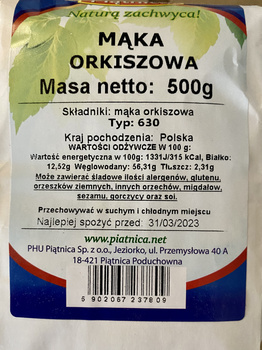 Mąka orkiszowa biała typ 630 - 500 g
