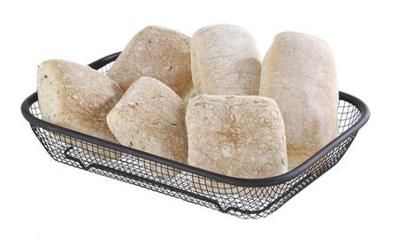 Servierkorb schwarz, 295x220 mm