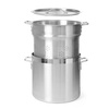 Topf zum Kochen von Knödeln, Nudeln - Profi Line mit Einsatz und Deckel 23 l; Ø 325 x 370 h
