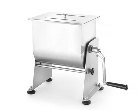 Handmixer für Wurstbrät, kippbare Schüssel, 20 Liter Fassungsvermögen.