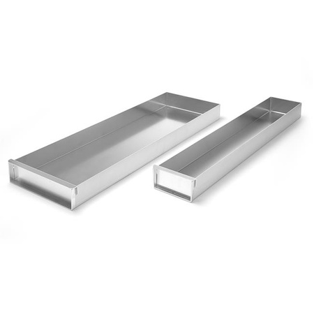 Aluminium-Backblech - abschließbar 580x200x(H)50