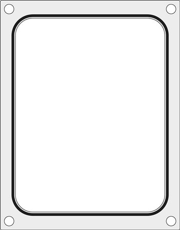 Matrize für Siegelmaschine CAS CDS-01 für Schale ohne Unterteilung 187x137 mm