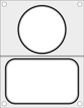Matryca do zgrzewarki MANUPACK 190  na tackę  bez podziału  187x137 mm
