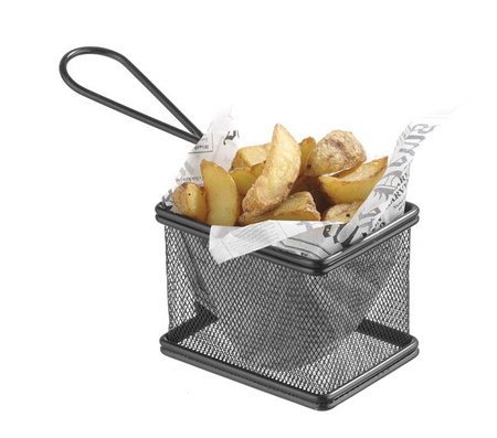Miniaturkorb für frittierte Snacks 100x80x75