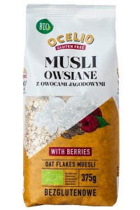 MUSLI Z OWOCAMI JAGODOWYMI BEZGLUTENOWE 375g - zestaw 6 sztuk