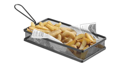 Miniaturkorb für frittierte Snacks 255x135x45