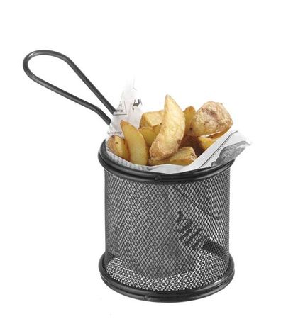Miniaturkorb für frittierte Snacks 90x90x90