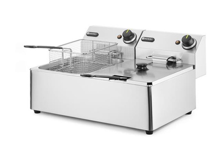 Frytownica 2×6 l, HENDI, Kitchen Line, 12L, 230V/6600W, 550x430x(H)305mm