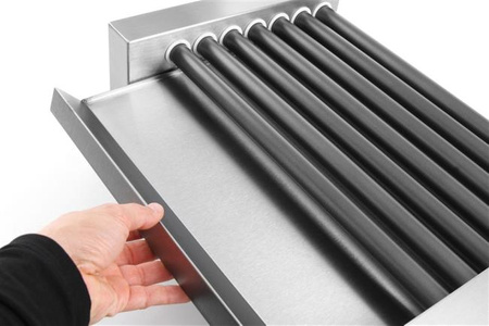 Podgrzewacz rolkowy do parówek jednostrefowy, HENDI, 7 rolek, 230V/740W, 525x365x(H)176mm