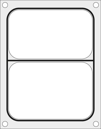 Siegelstempel für BOKAMA AG02E und AG02HD, zweiteilige Schale 227x178 mm