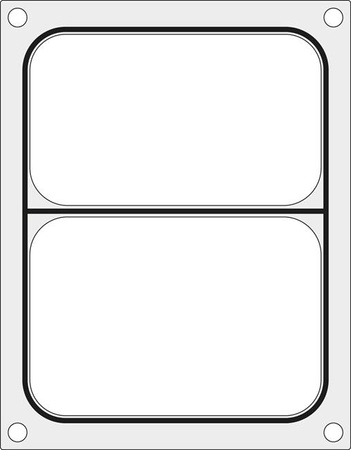 Matryca do zgrzewarki  BOKAMA AG02E oraz AG02HD na tackę dwudzielną 227x178 mm