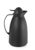 Thermoskanne mit Glaseinsatz Schwarz