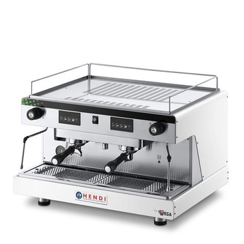 Kaffeemaschine Hendi von Wega 2-Gruppen, elektronisch weiß