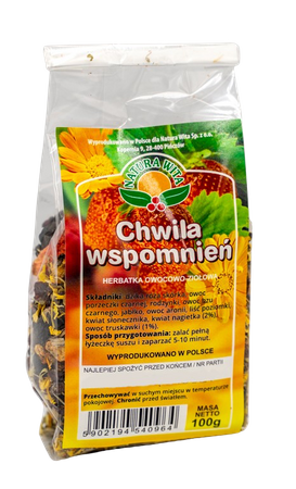 Herbatka owocowo ziołowa Chwila Wspomnień 100g