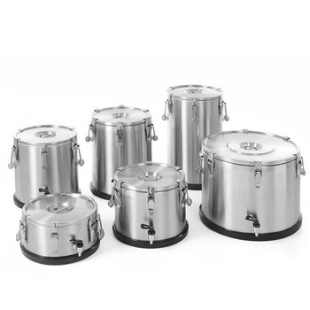 Lebensmitteltransportthermoskanne mit Hahn 15 Liter