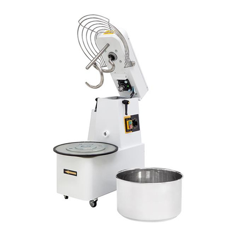 Spiralförmiger Mixer mit abnehmbarer Schüssel, 2 Geschwindigkeiten 424x735x(H)810