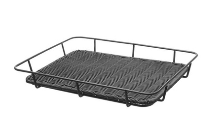 Brotkorb mit Stahlrahmen, schwarz