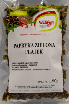 Papryka zielona słodka płatek 50g