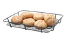 Brotkorb mit Stahlrahmen, grau