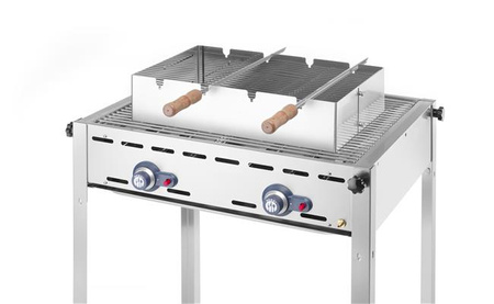 Rechteckiger Grillaufsatz Churrasco line, 530x350x117 mm
