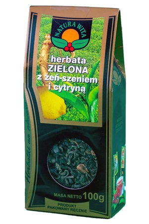 GRÜNER TEE MIT GINSENG UND ZITRONE 100G