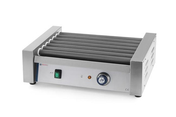 Podgrzewacz rolkowy do parówek jednostrefowy, HENDI, 7 rolek, 230V/740W, 525x365x(H)176mm