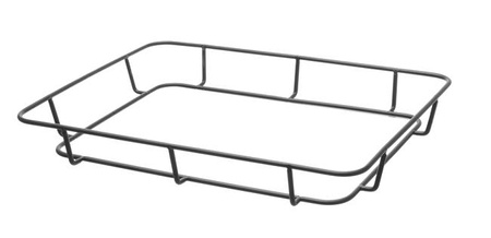 Brotkorb mit Stahlrahmen, schwarz