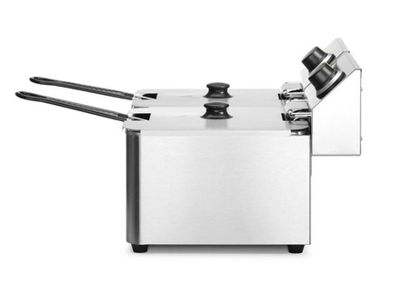 Frytownica 2×8 l, HENDI, Kitchen Line, 16L, 230V/7000W, 542x430x(H)351mm