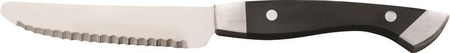 Steakmesser 130 mm mit Wellenschliff, Griff aus POM-Kunststoff