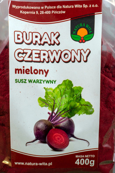 Burak czerwony mielony 400g (folia)