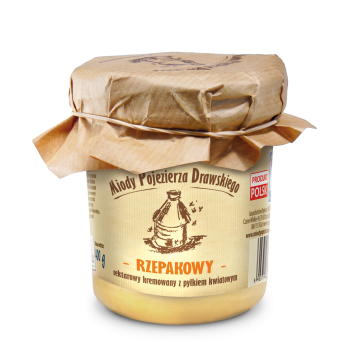 Miód rzepakowy z pyłkiem 400 g