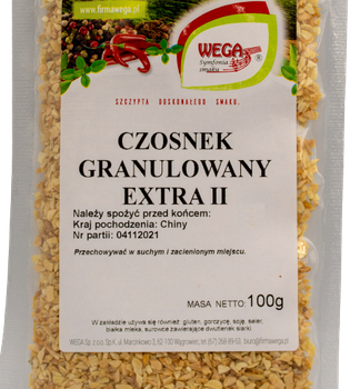 Czosnek granulowany extra II 100g