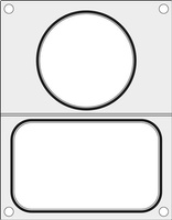 Matryca do zgrzewarki T-REX M-C-S oraz B190/192 STRONG na tackę bez podziału 137x96 + pojemnik na zupę fi 115
