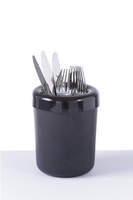 Śmietniczka stołowa/Pojemnik na sztućce Czarny