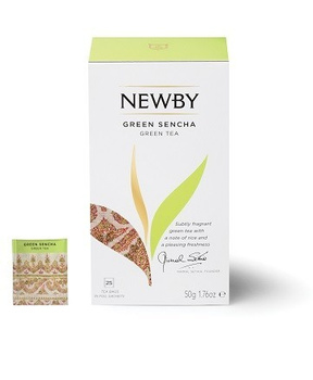 Herbata green sencha saszetki 25szt - NEWBY