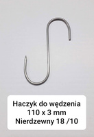 Haczyki do wędzenia 110x3mm 5szt