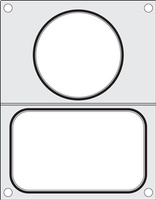 Matryca do zgrzewarki CAS CDS-01 na tackę bez podziału 178x113 + pojemnik fi 115