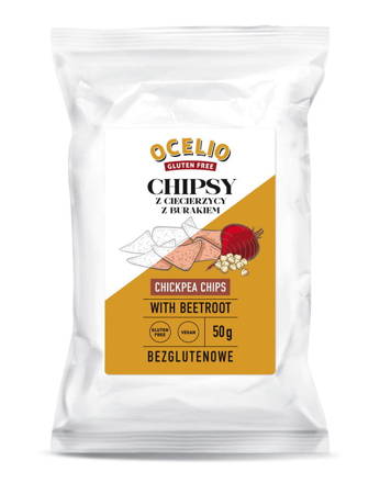 Chipsy z ciecierzycy z buraczkiem 50g (OCELIO) - PROMOCJA 30%