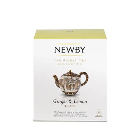 Herbata ginger lemon piramidki 15 szt. NEWBY