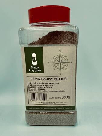 Pieprz czarny mielony 600g